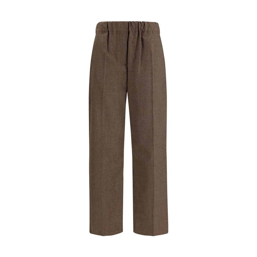 Max Mara Brown Wool Casual Pants
