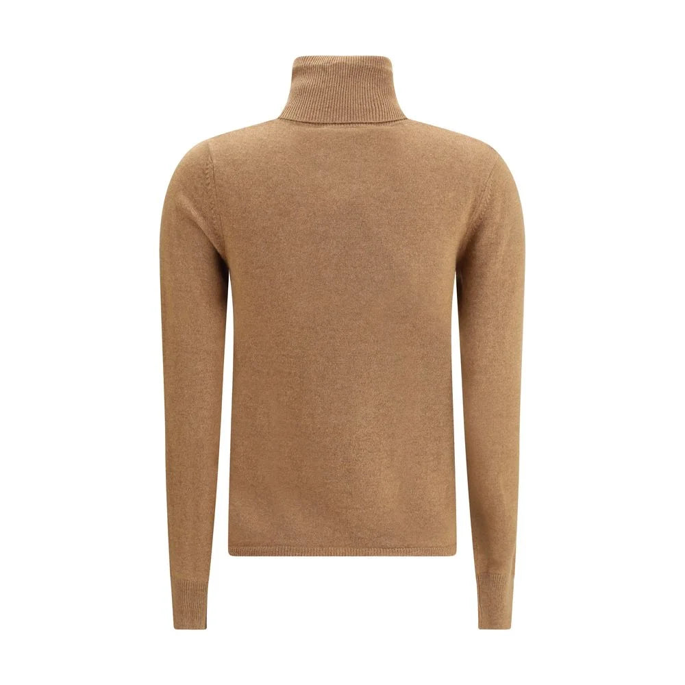 Max Mara Brown Wool Turtleneck