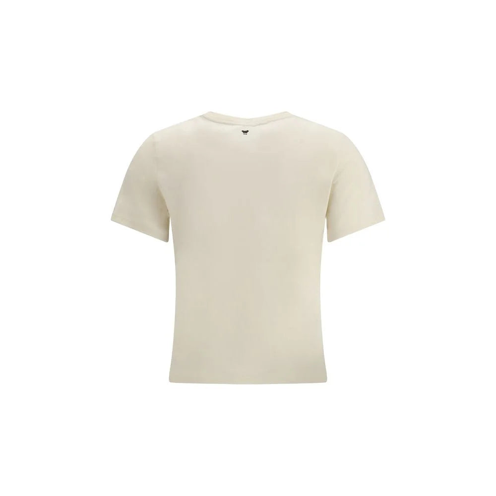 Max Mara Cream Cotton T-Shirt