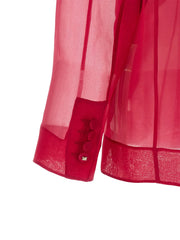 Max Mara Fuchsia Silk Blazer