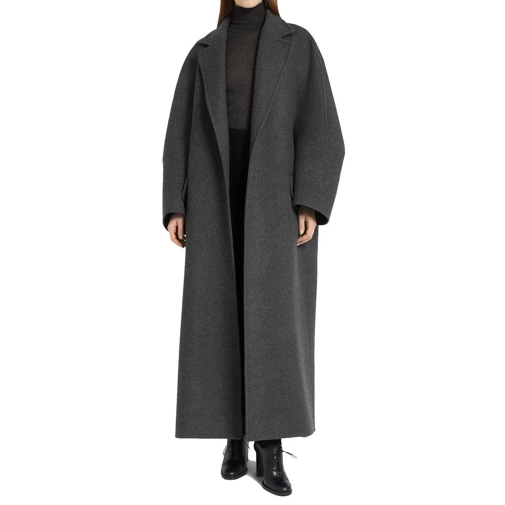 Max Mara Gray Cashmere Coat - 36
