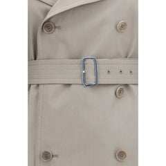 Max Mara Gray Cotton Trench Coat - IT40 | M