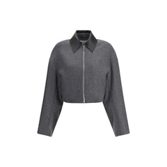 Max Mara Gray Fleece Wool Coat - IT42 | L - Sport Jackets