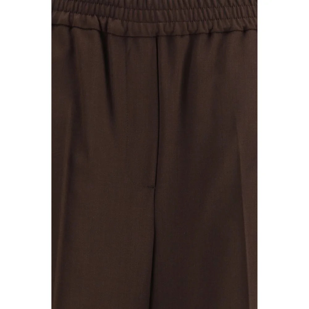 Max Mara Gray Polyester Casual Pants