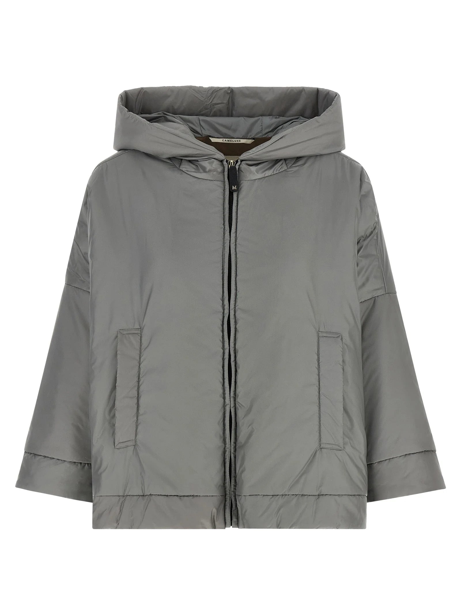 Max Mara Gray Polyester Shell Jacket - IT42