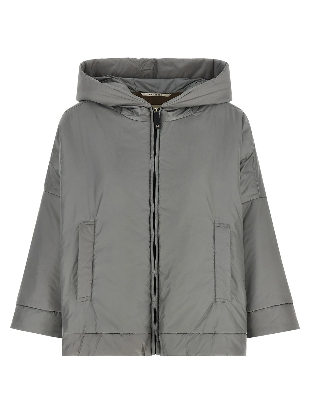 Max Mara Gray Polyester Shell Jacket - IT42