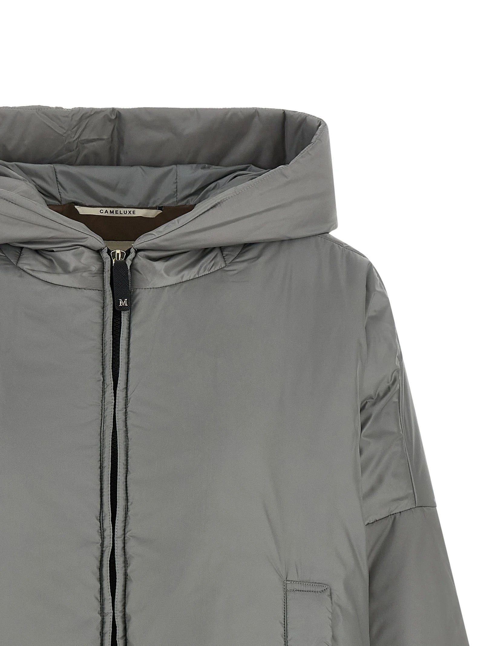 Max Mara Gray Polyester Shell Jacket - IT42