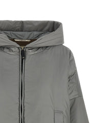 Max Mara Gray Polyester Shell Jacket - IT42