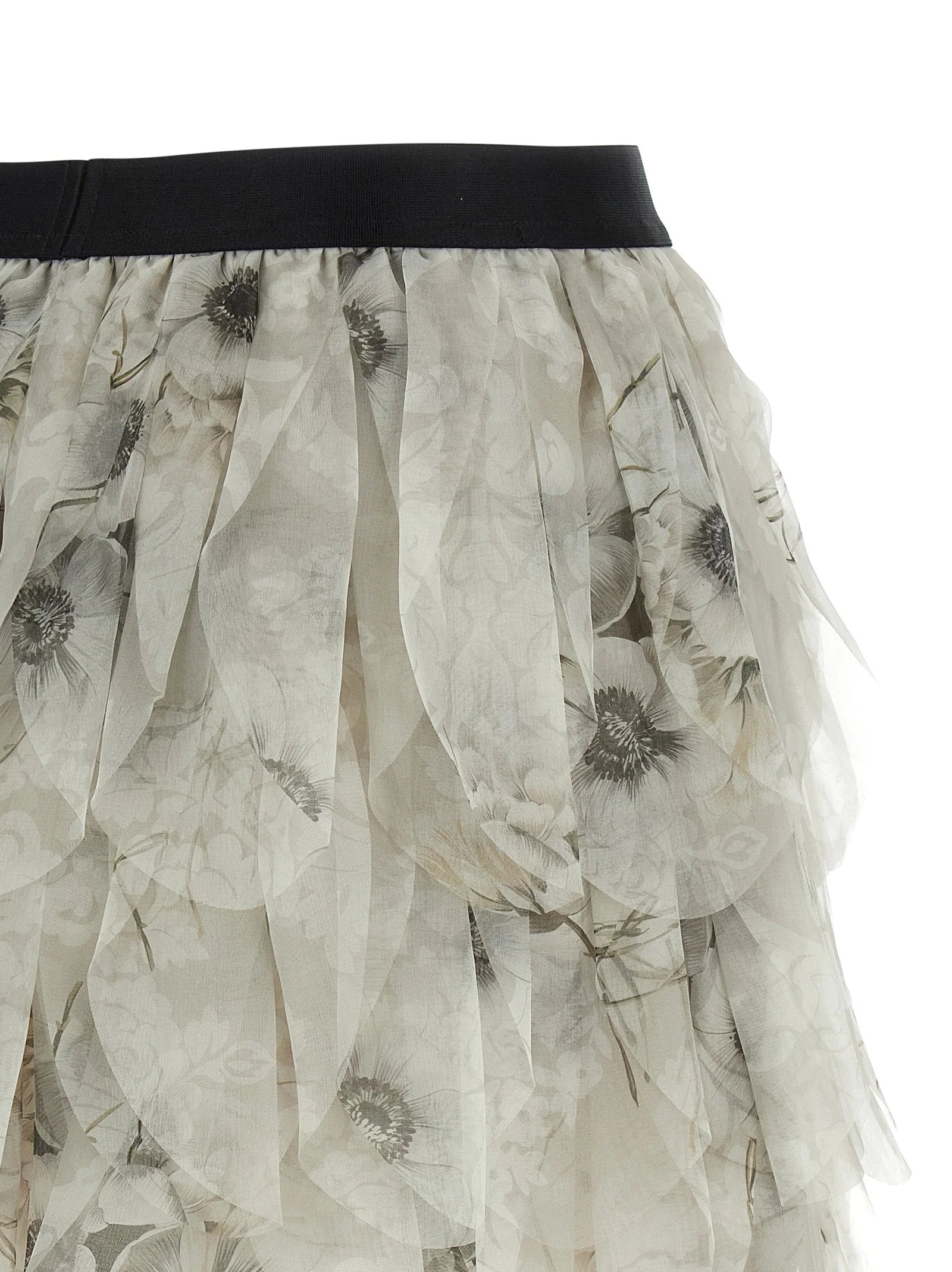 Max Mara Gray Silk Long Skirt - IT40