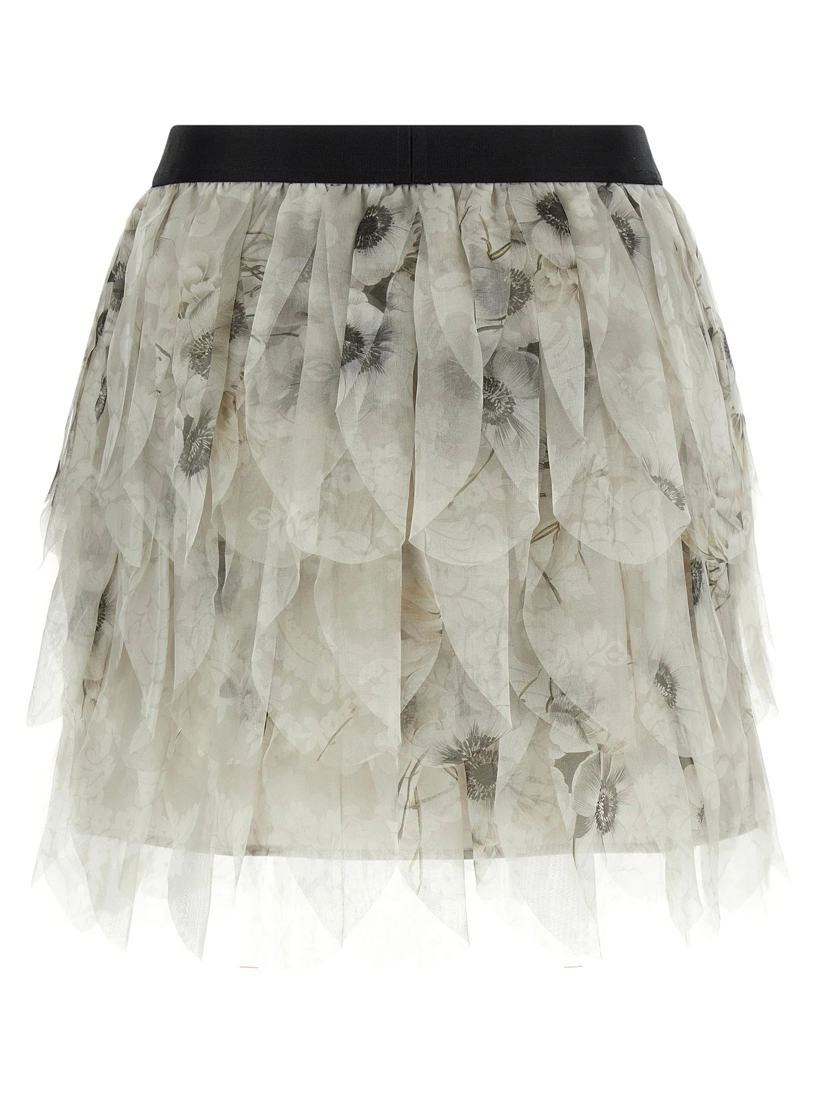 Max Mara Gray Silk Long Skirt - IT40
