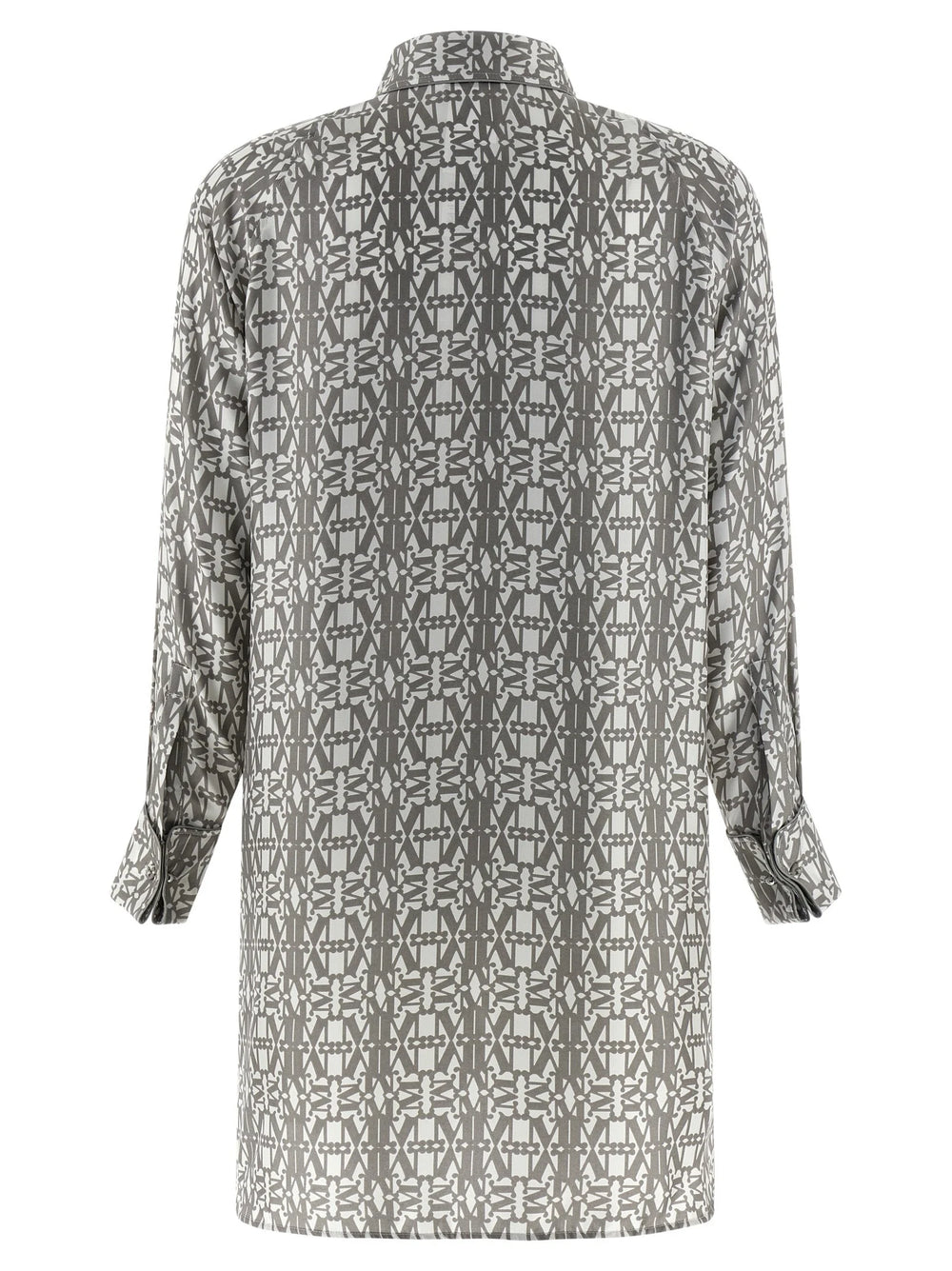 Max Mara Gray Silk Short Dress