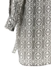 Max Mara Gray Silk Short Dress