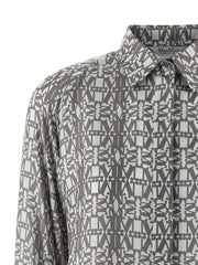 Max Mara Gray Silk Short Dress