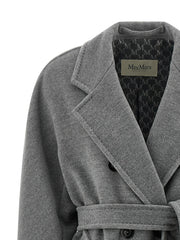Max Mara Gray Virgin Wool Coat