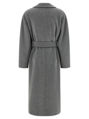 Max Mara Gray Virgin Wool Coat