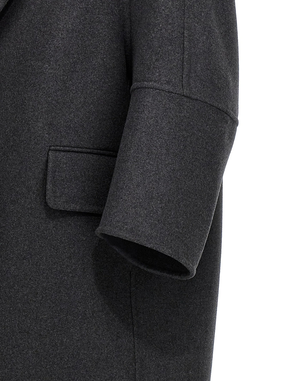 Max Mara Gray Virgin Wool Coat - IT38