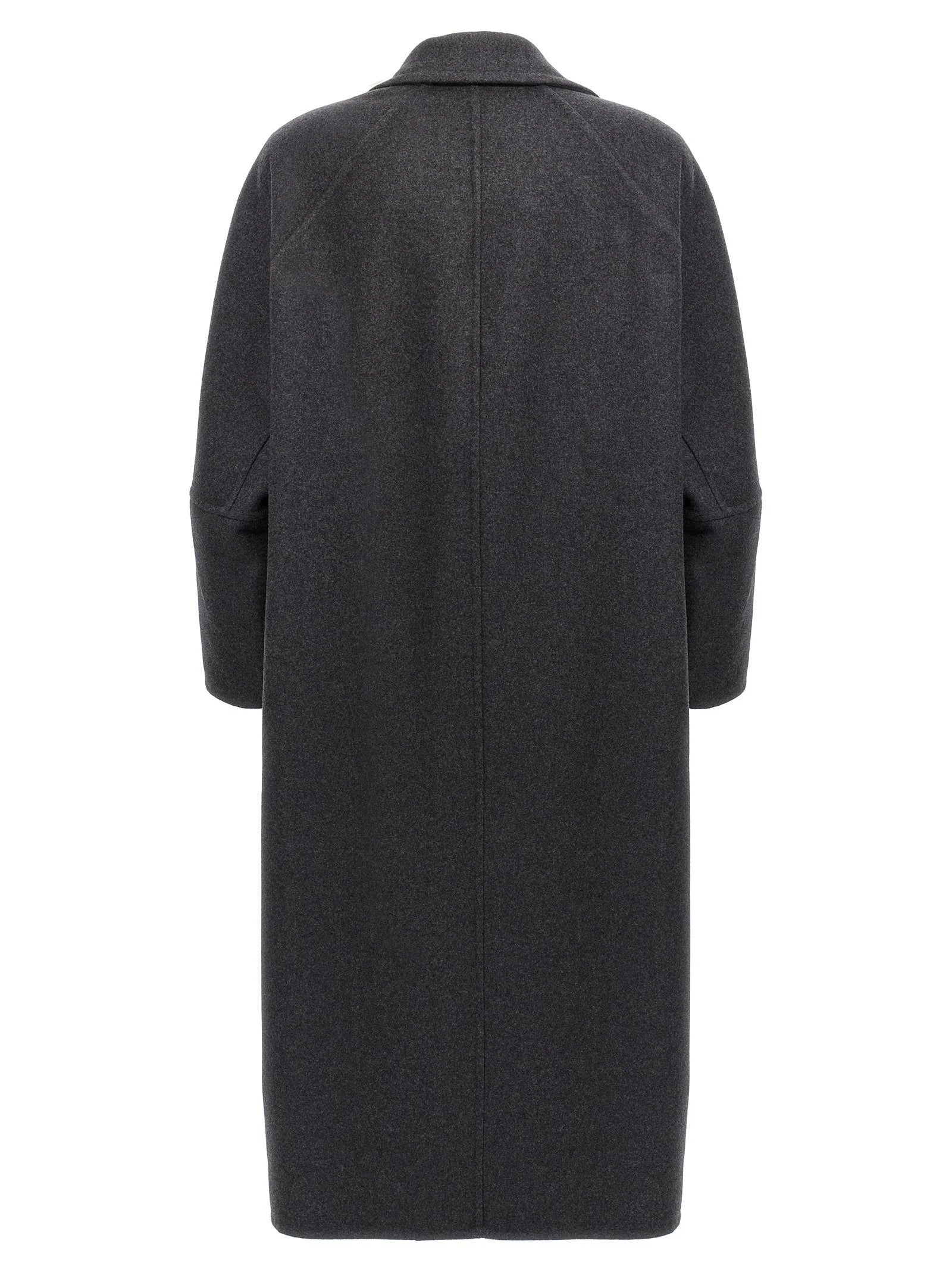 Max Mara Gray Virgin Wool Coat - IT38