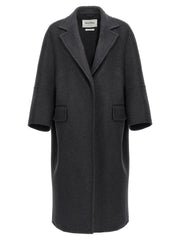 Max Mara Gray Virgin Wool Coat - IT38