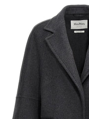 Max Mara Gray Virgin Wool Coat - IT38