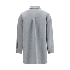 Max Mara Gray Wool Shirt - IT40 | M