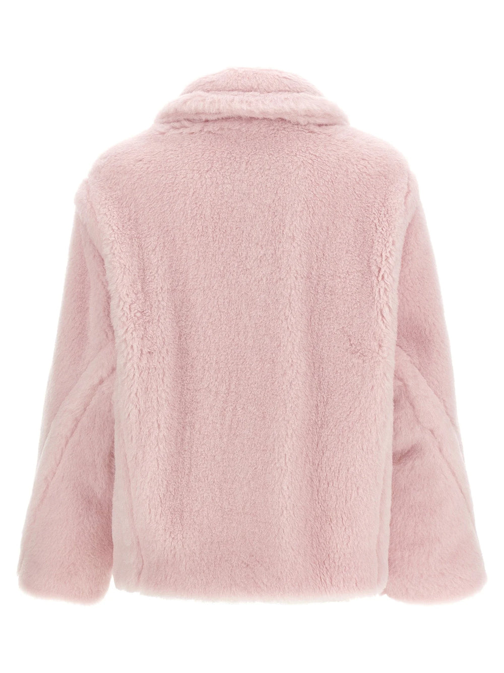 Max Mara Multicolor Alpaca Leather Coat