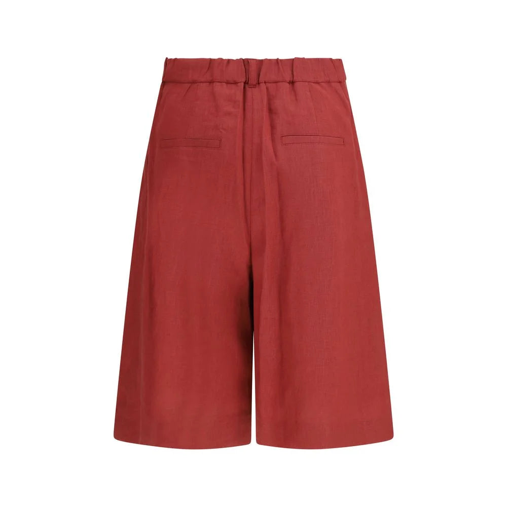 Max Mara Multicolor Linen Bermuda Shorts - IT44 | L