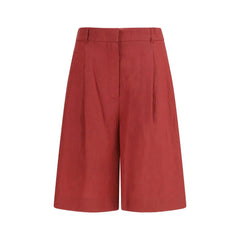 Max Mara Multicolor Linen Bermuda Shorts - IT44 | L