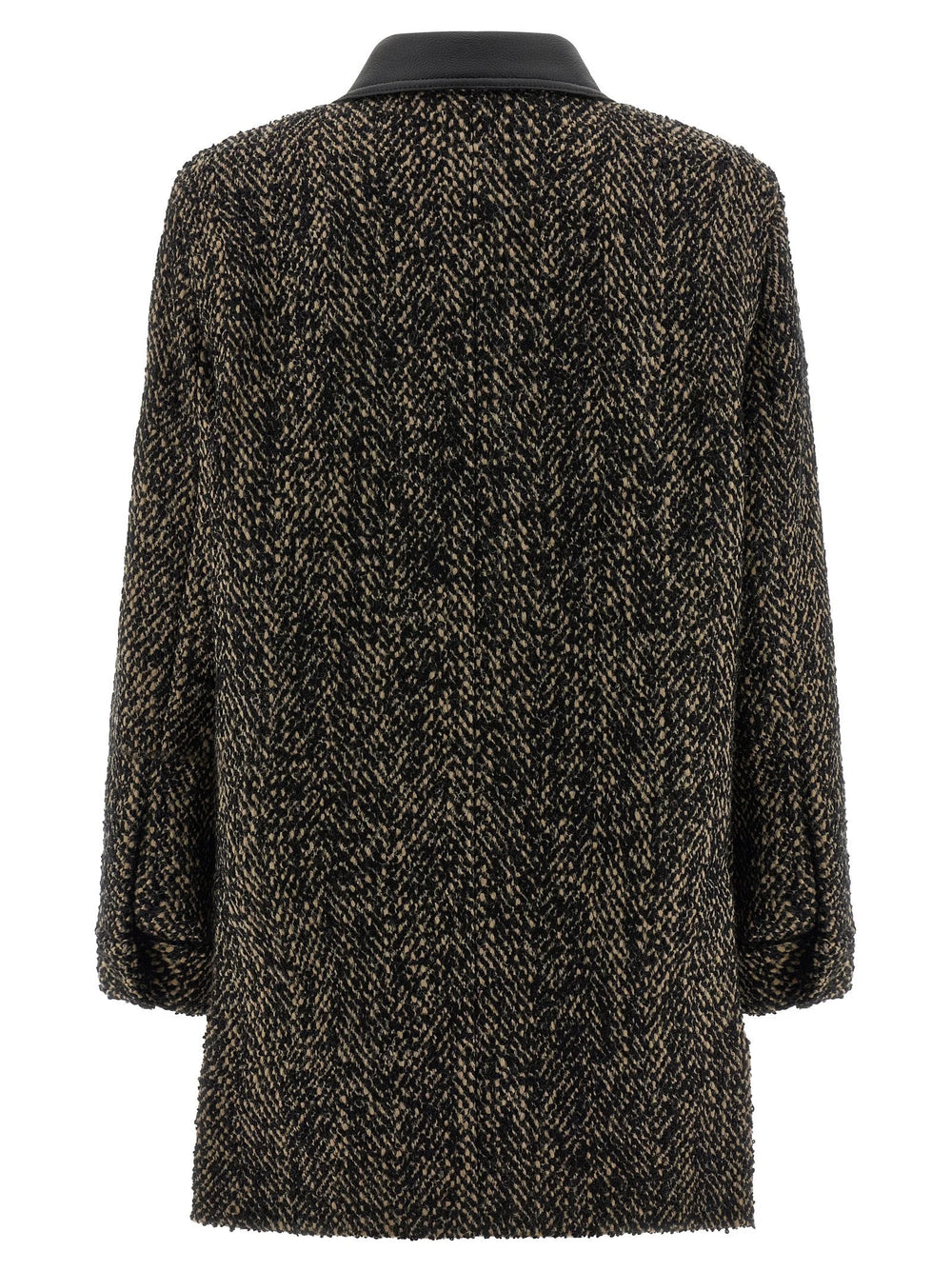 Max Mara Multicolor Virgin Wool Shell Jacket