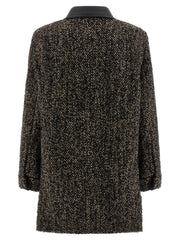 Max Mara Multicolor Virgin Wool Shell Jacket