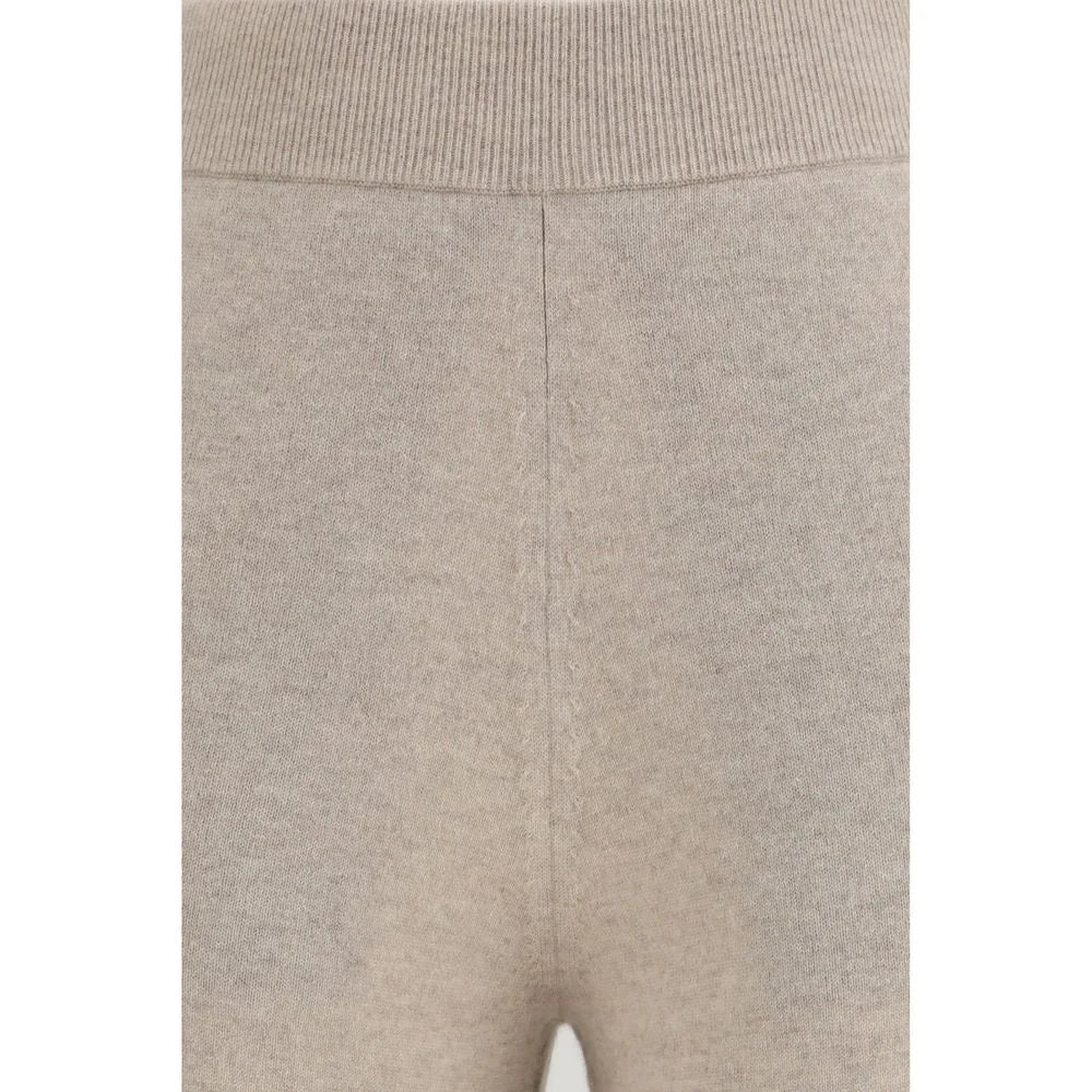 Max Mara Pure Beige Cashmere Casual Pants - S