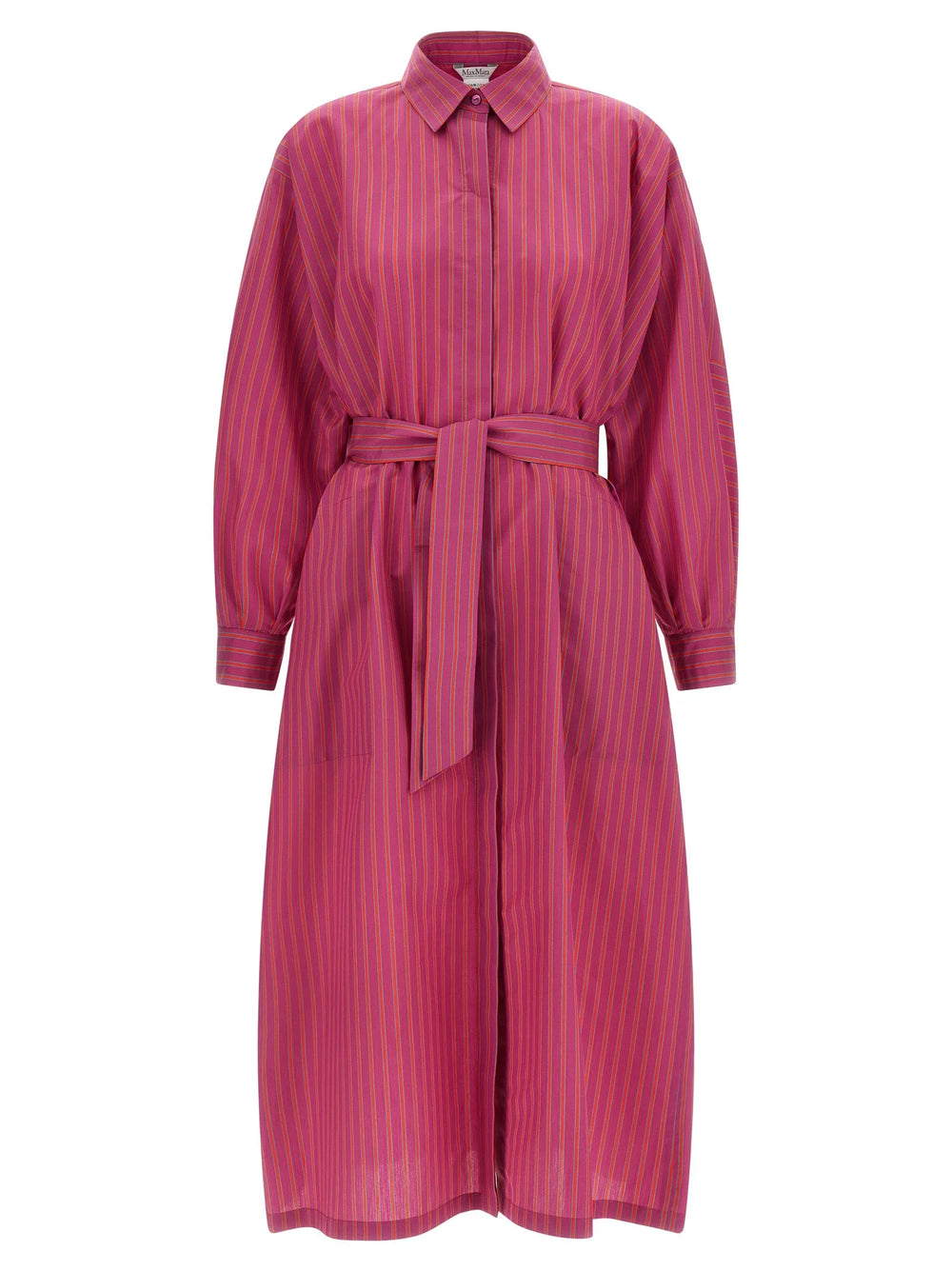 Max Mara Purple Cotton Long Dress - IT42