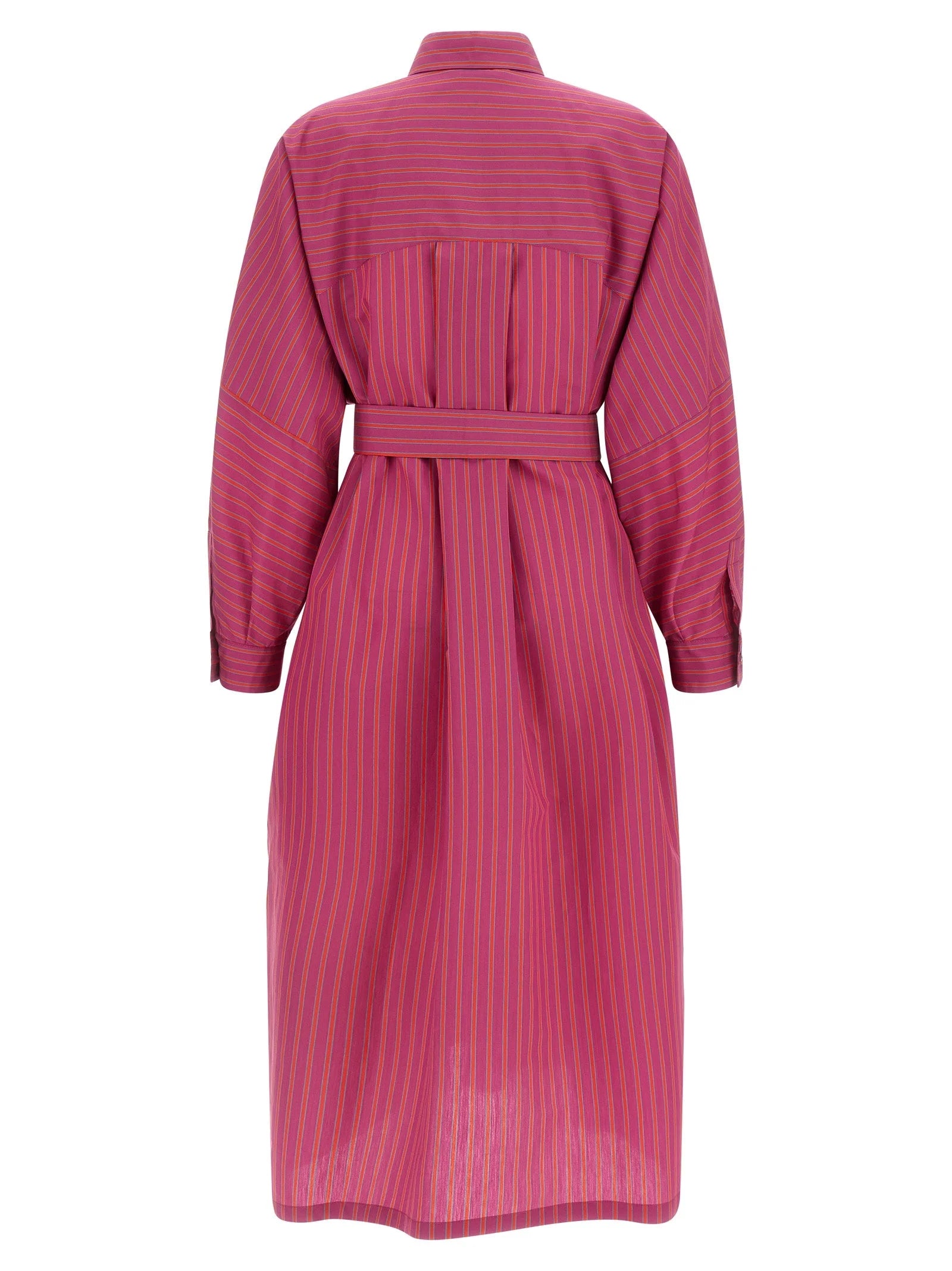 Max Mara Purple Cotton Long Dress - IT42