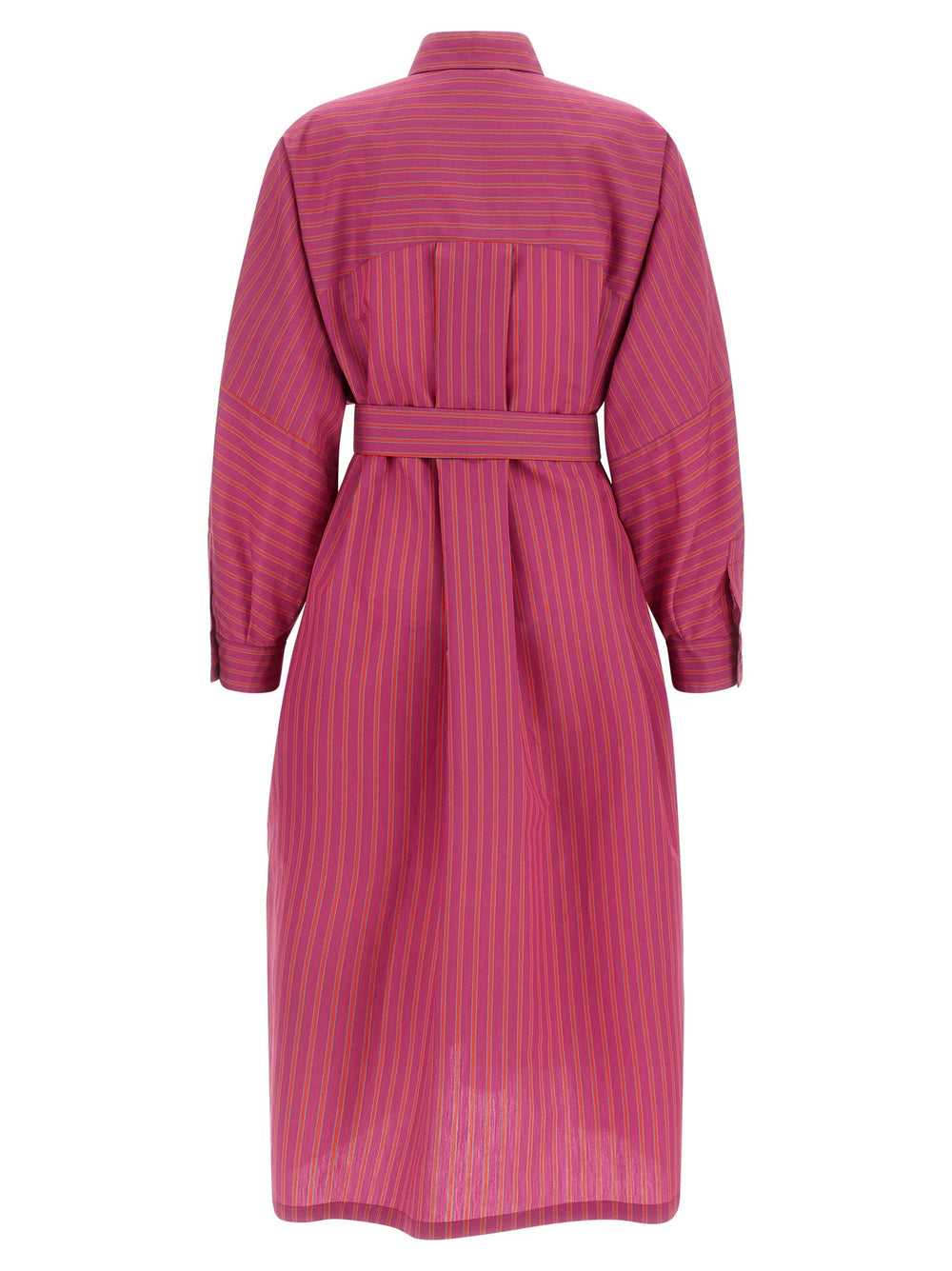 Max Mara Purple Cotton Long Dress - IT42