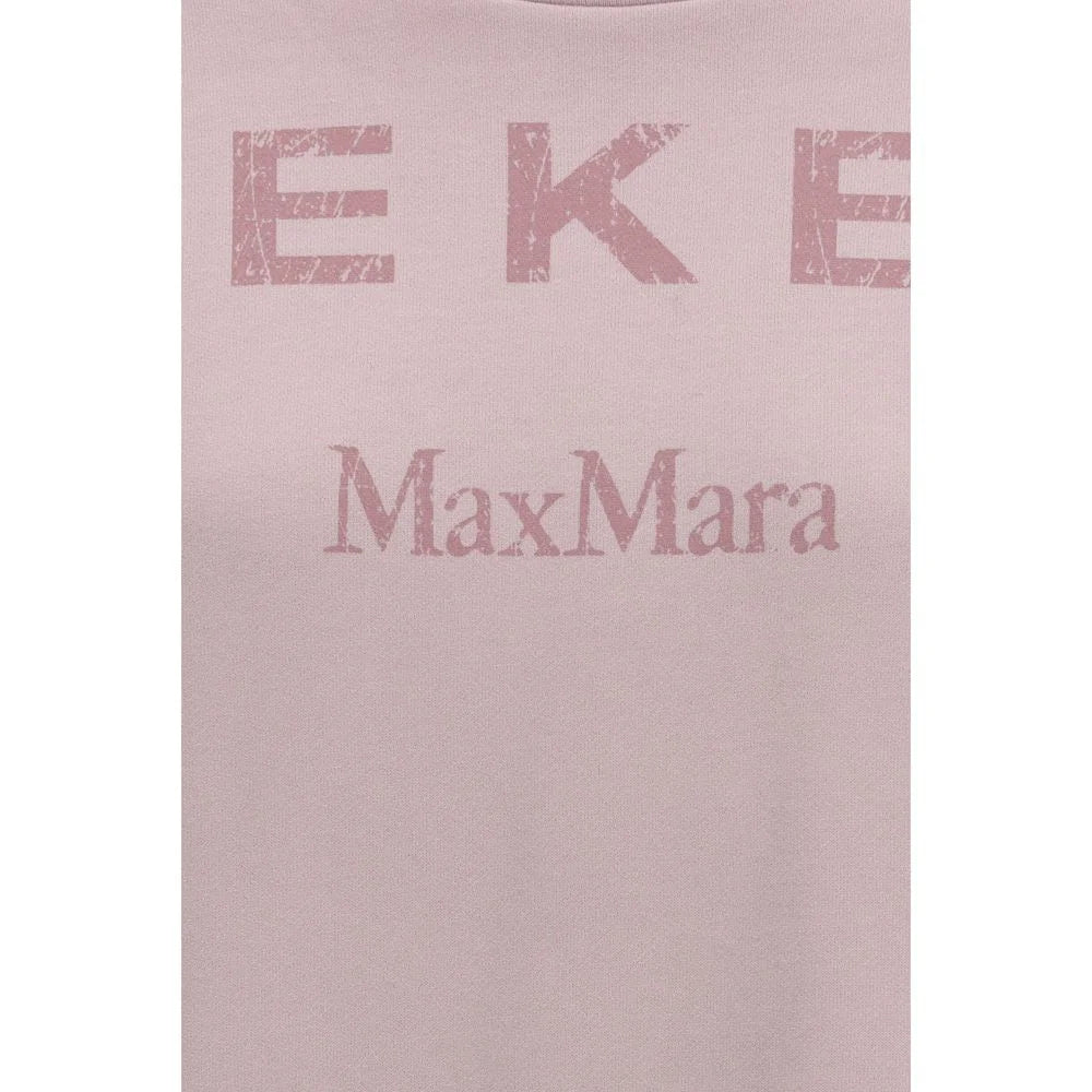 Max Mara Fioletowy Swet Casual z Bawełny - Bluzy