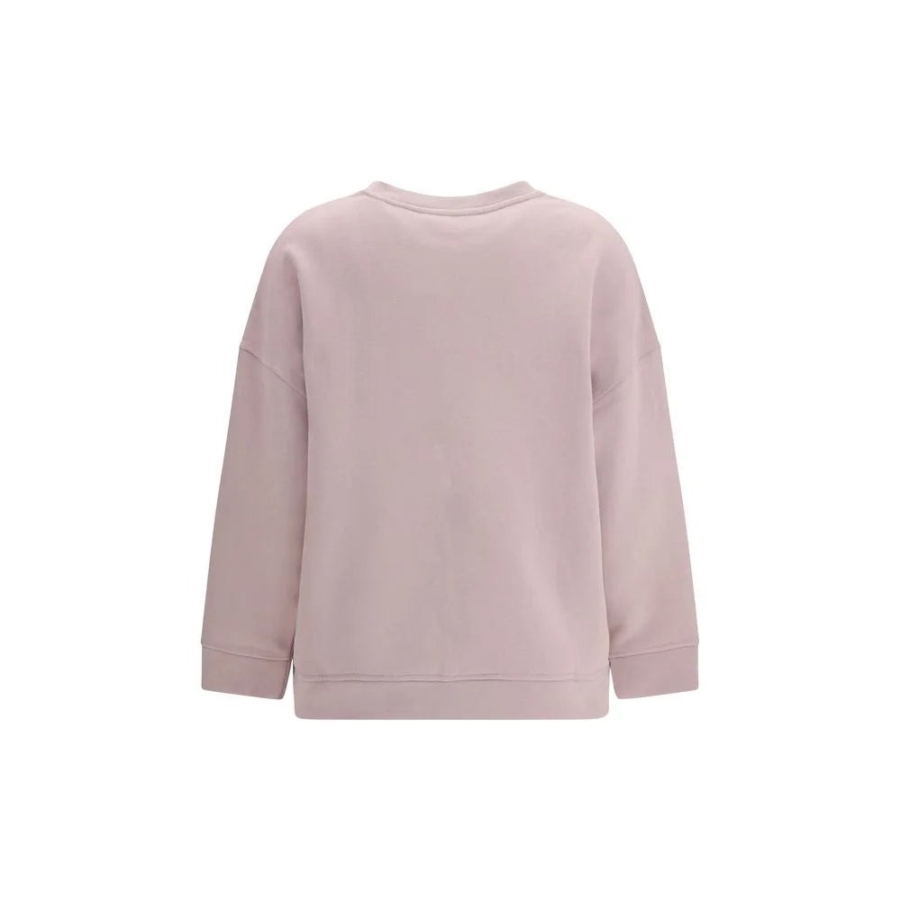 Max Mara Fioletowy Swet Casual z Bawełny - Bluzy