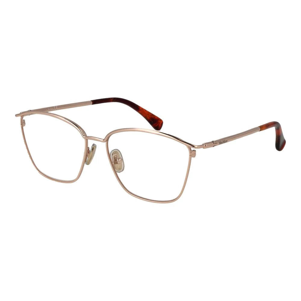 Max Mara Rose Gold Women Glasses Frame - Eyeglasses