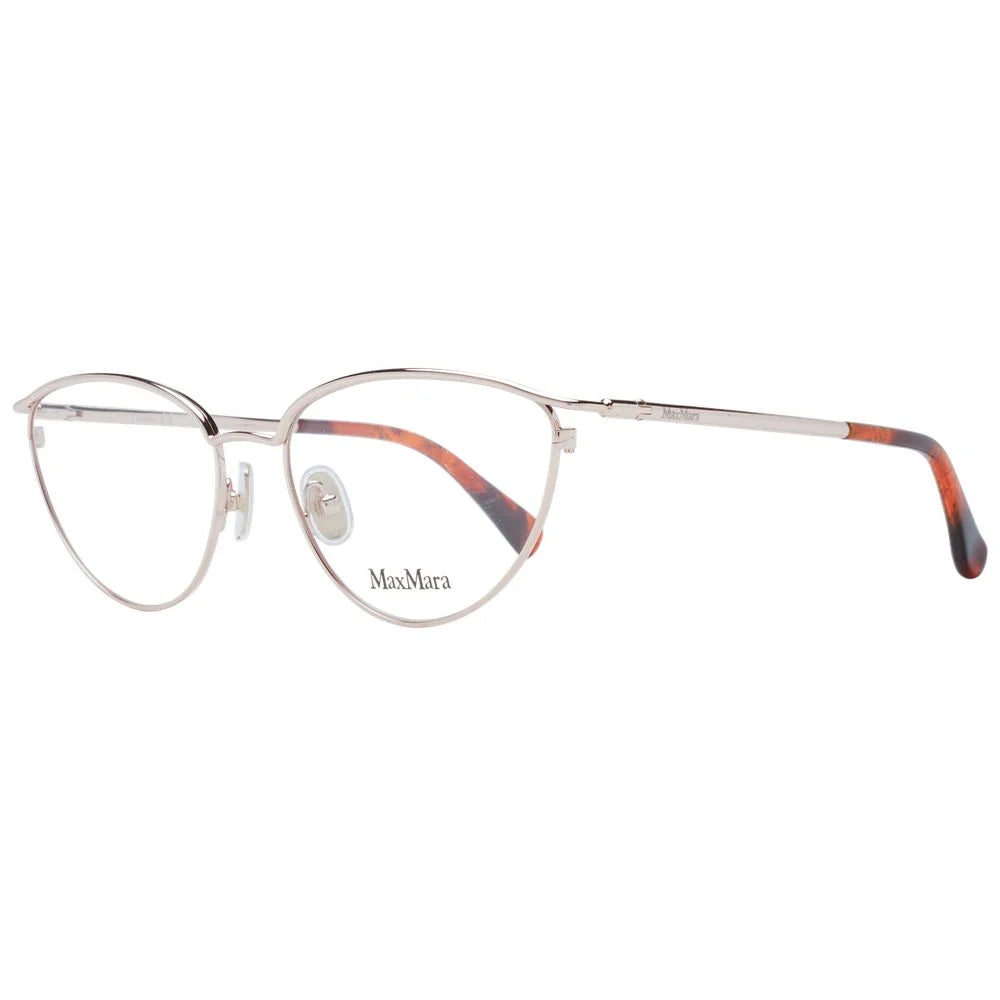Max Mara Rose Gold Women Glasses Frame - Eyeglasses