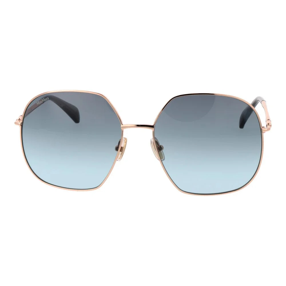 Max Mara Rose Gold Women Sunglass - Sunglasses
