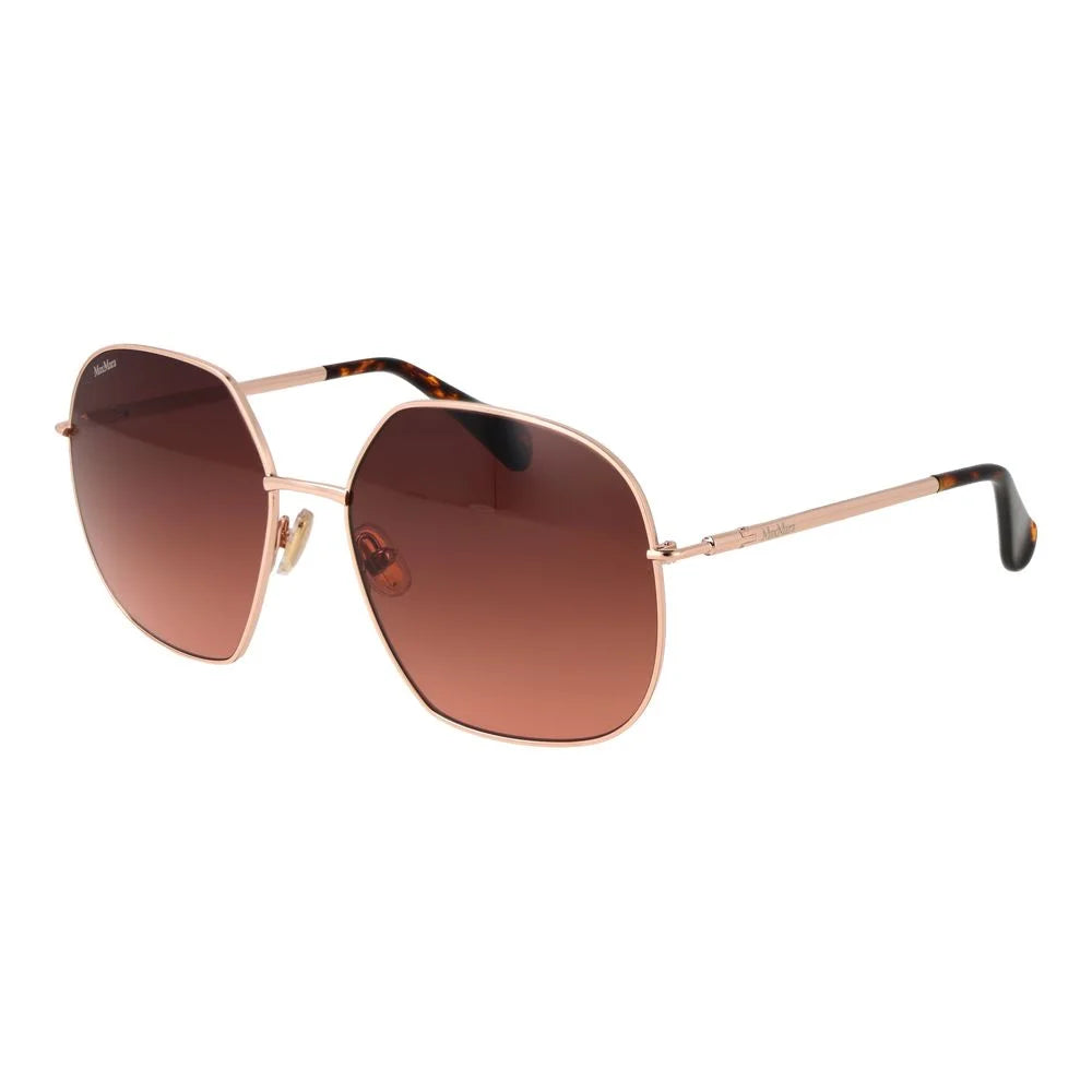 Max Mara Rose Gold Women Sunglass - Sunglasses