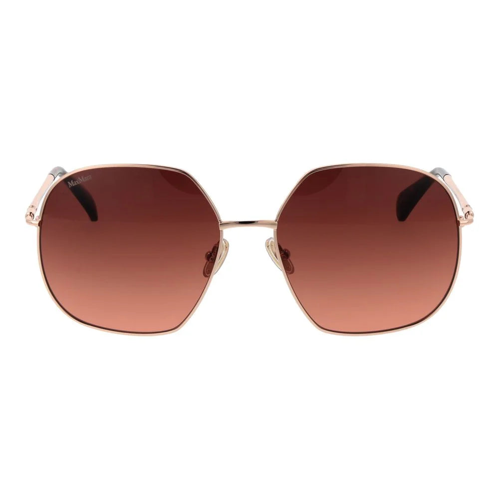 Max Mara Rose Gold Women Sunglass - Sunglasses