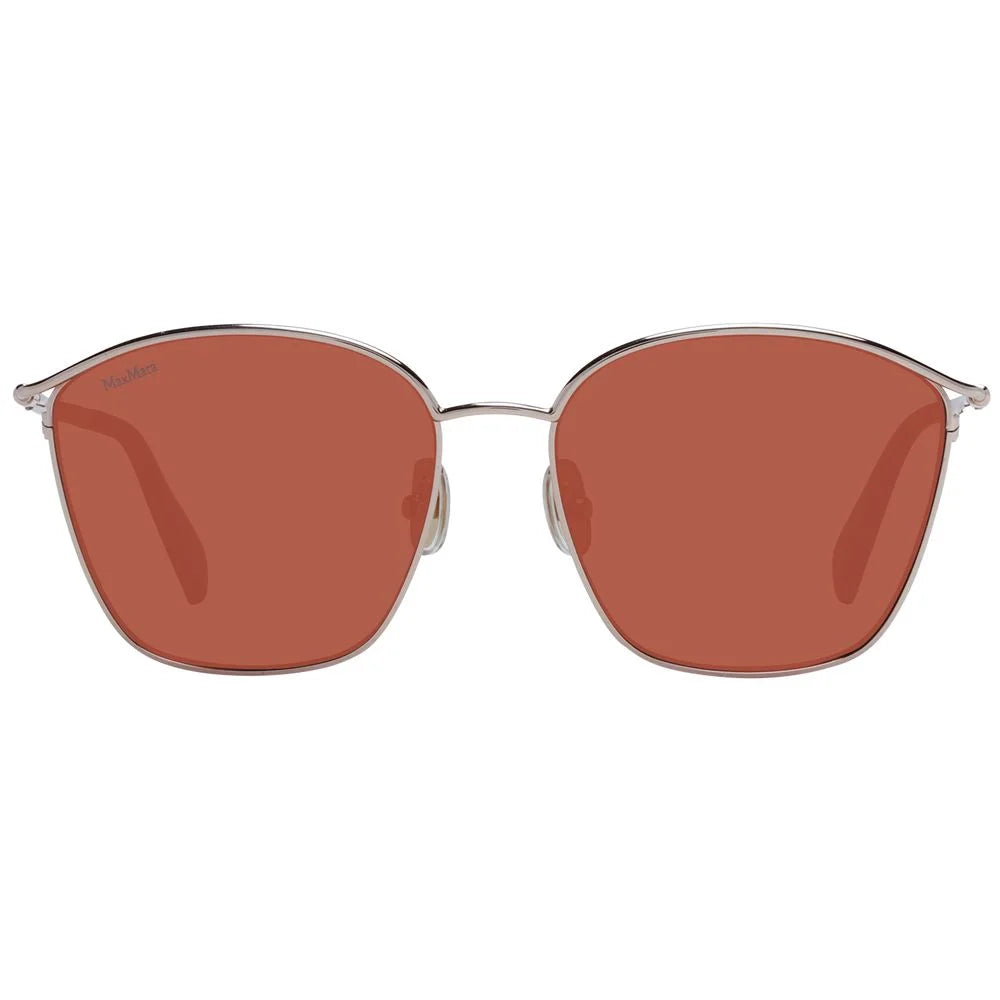 Max Mara Rose Gold Women Sunglass - Sunglasses