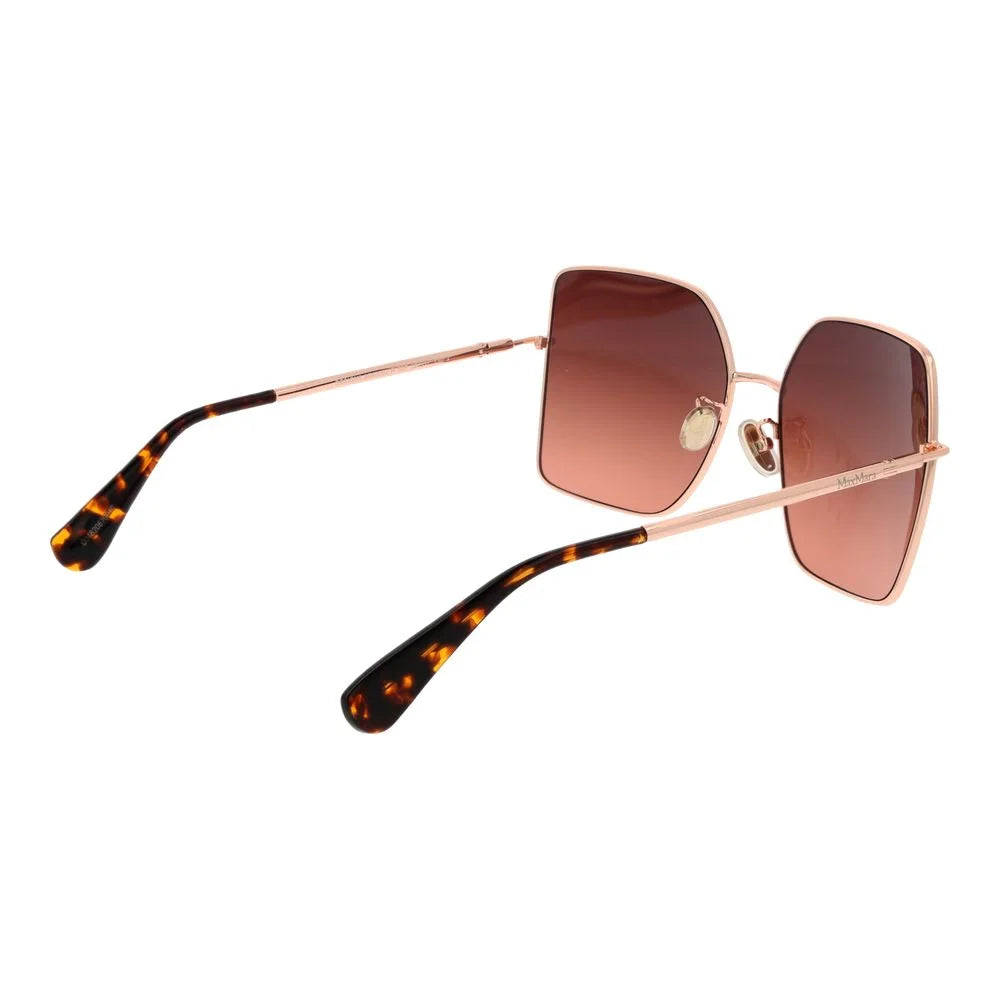 Max Mara Rose Gold Women Sunglass - Sunglasses