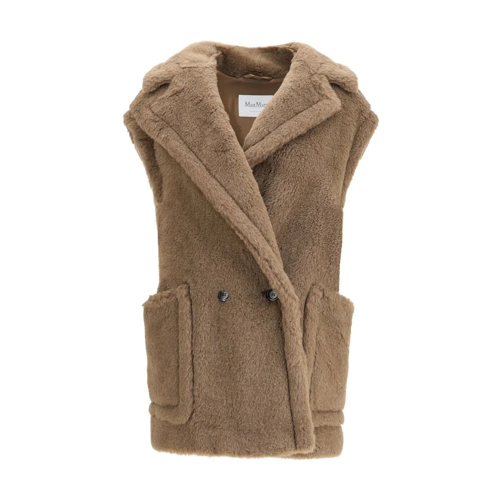 Max Mara Teddy alpaca and wool Vest