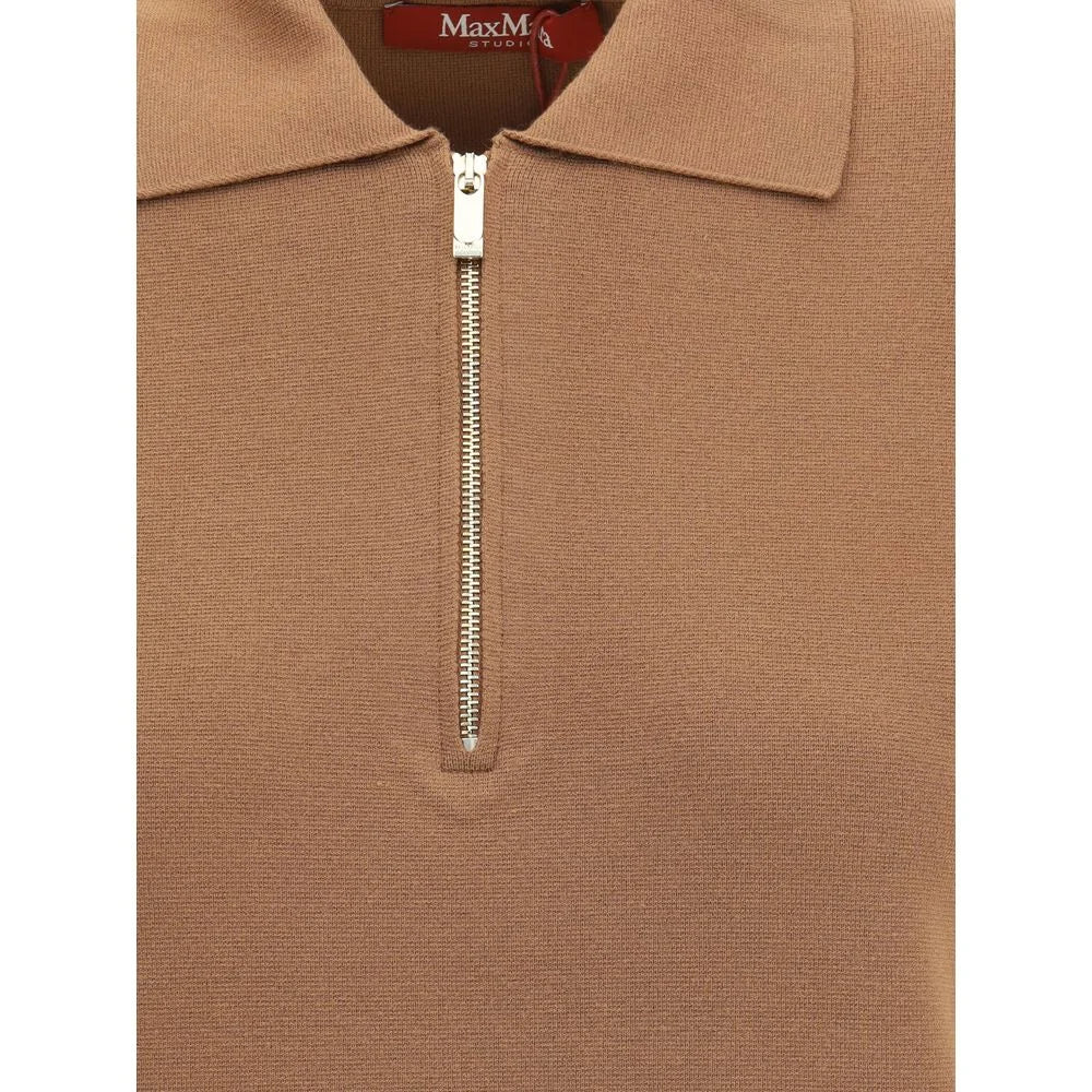 Max Mara Teti Zip Polo Shirt - S - Polos