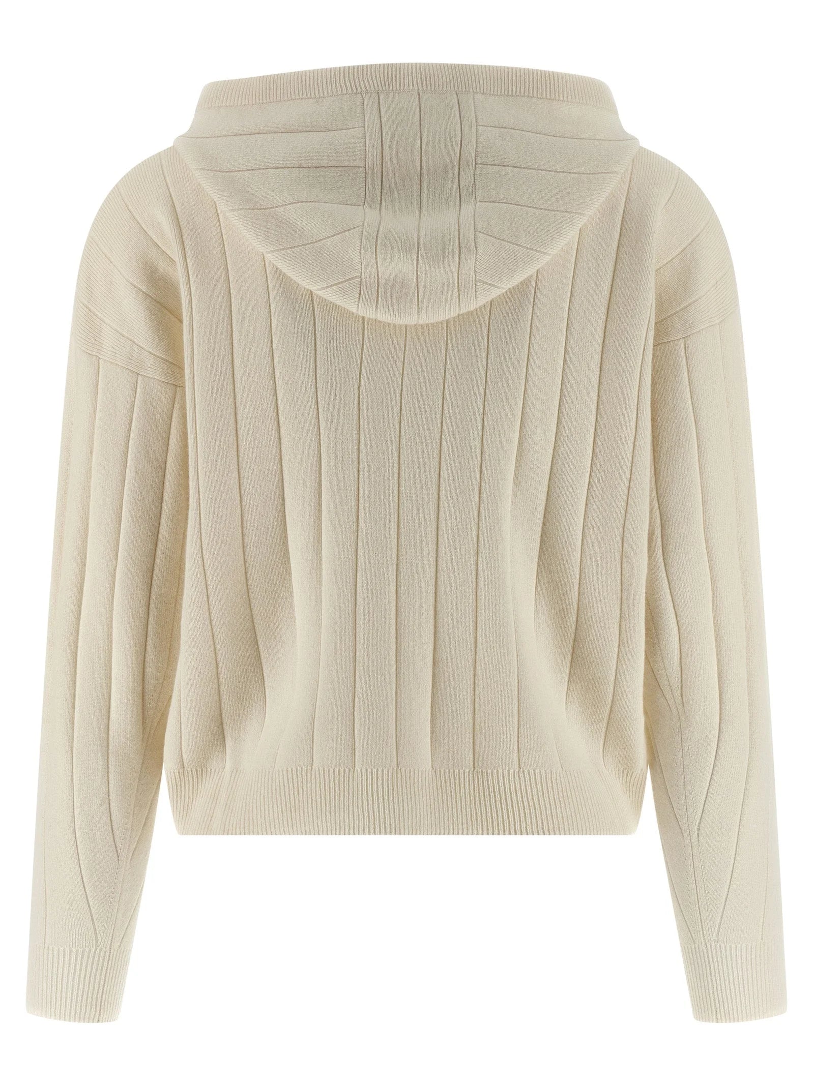 Max Mara White Cashmere Cardigan - XS