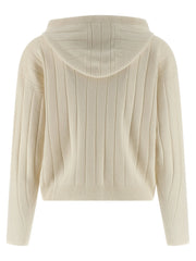 Max Mara White Cashmere Cardigan - XS