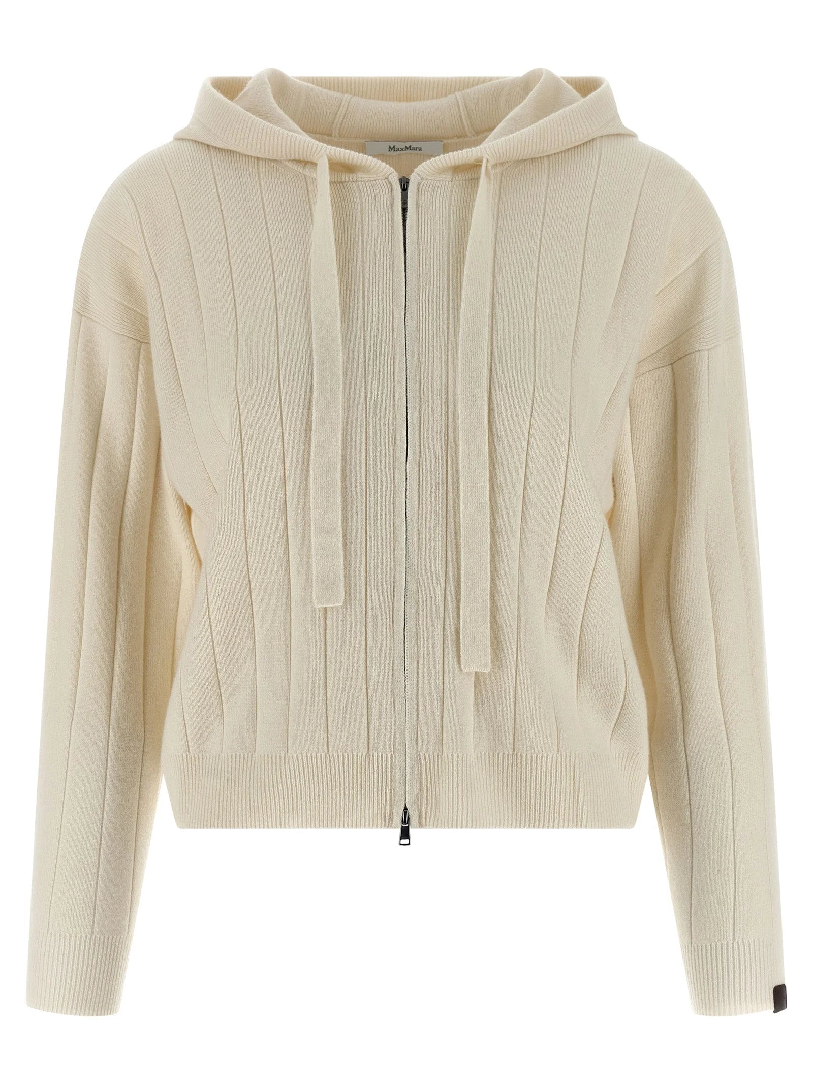 Max Mara White Cashmere Cardigan - XS