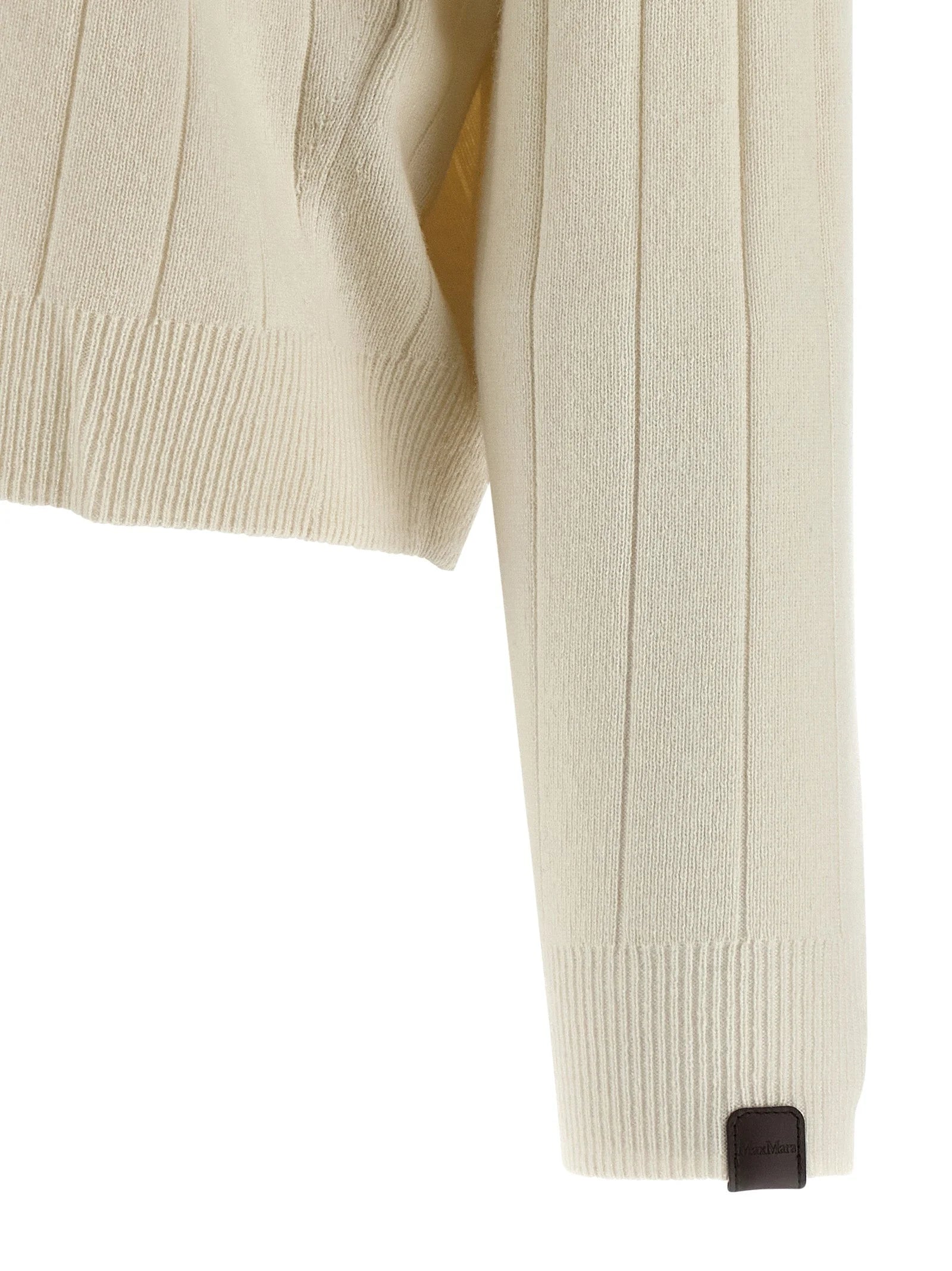 Max Mara White Cashmere Cardigan - XS