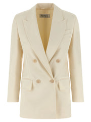 Max Mara White Cotton Blazer - IT44