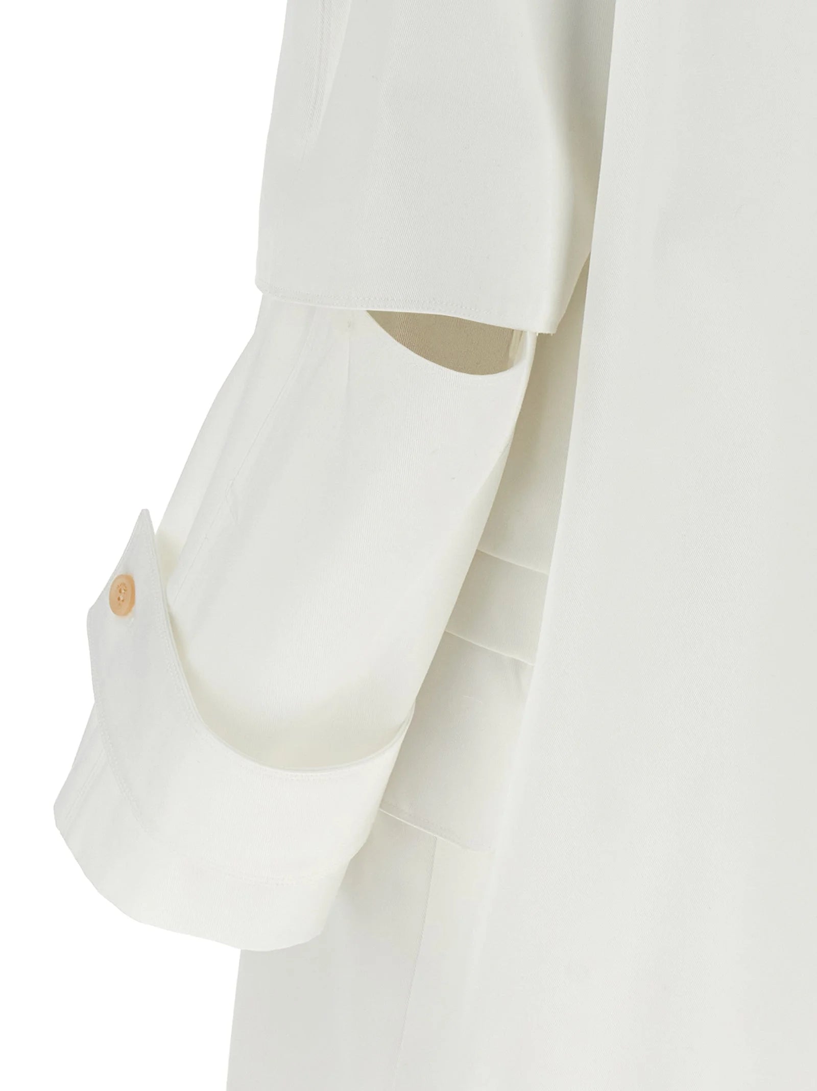 Max Mara White Cotton Coat - IT40
